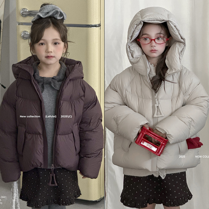 啦芙莱冬款男女童白鸭绒羽绒服