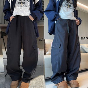 2025冬季 亲子速干休闲裤 新款 裤 25020 男女童一体绒工装 天依角童装