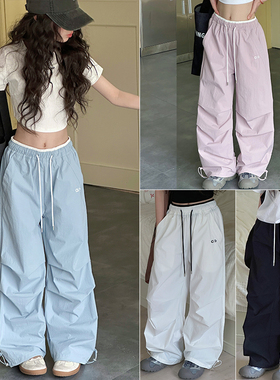 大E小e童装2025夏季新款女童中大童韩版宽松百搭速干休闲裤79001