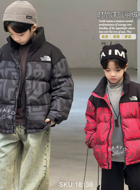 布芮欧童装2025冬季新款男女童国风90白鸭绒洋气羽绒服外套18138