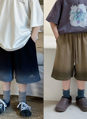 布芮欧童装夏款洋气短裤儿童渐变五分裤男女童运动中裤83058