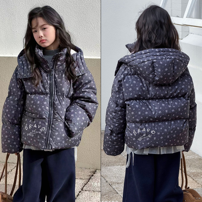 布芮欧童装2025冬女童90白鸭绒洋气碎花女孩年服羽绒服外套18156,童装/婴儿装/亲子装,羽绒服,淘宝优惠券,粉丝福利购,淘宝优惠卷