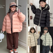 啦芙莱童装 24冬新款 男女中大童90白鸭绒轻薄连帽羽绒服外套潮6000