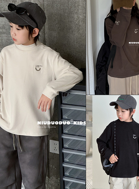 牛哆哆童装冬新款男女童打底衫中大童恒温发热保暖内衣37681