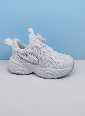 商场专柜同款巴布豆25年春季新款儿童网面白色运动鞋882A1332195