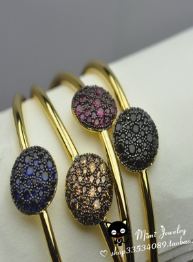 奥地利水晶微镶点钻星辰活扣手镯