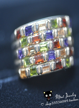 出口订单镀金复古潮流宽版戒指