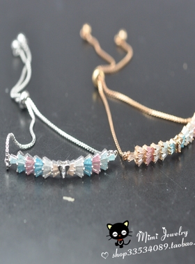 vintage时尚摩登ins水晶手链样品