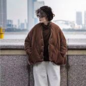 羽绒服 25冬款 常规丝光感复古做旧加厚白鸭绒短款 28709