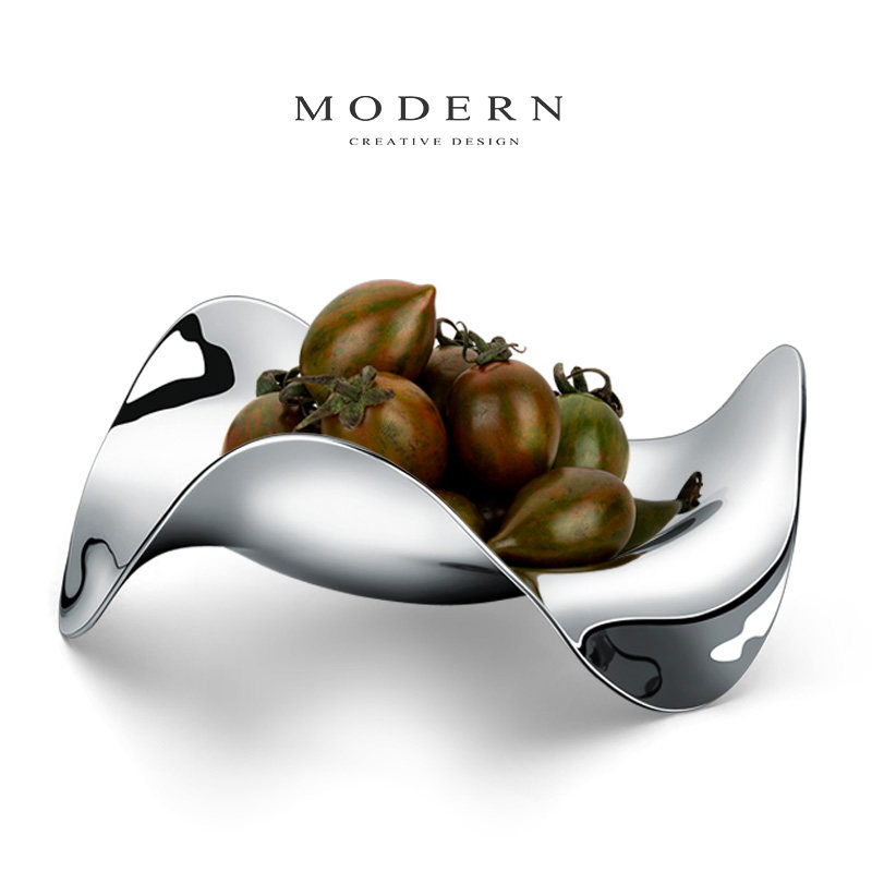 modern不锈钢北欧风水果盘
