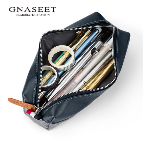 GNASEET真皮多功能大容量笔袋