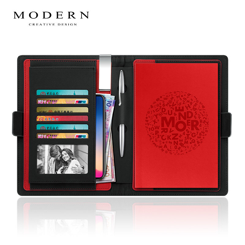 摩登MODERN高档商务笔记本记事本办公文具创意简约多功能定制礼