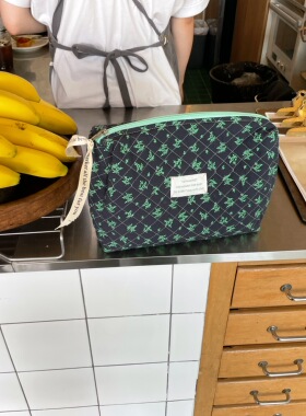 韩国自制ins小清新化妆包女大容量便携内胆帆布整理收纳包洗漱包