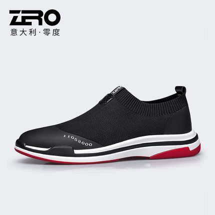 ZRO零度鞋运动休闲鞋男2025秋冬新百搭套脚网面鞋透气潮流飞织鞋