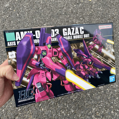 动手拼装模型高达HGUC063 Gaza C AMX-003 加萨 加撒C 拼装可变形