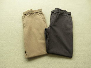 DYED COTTON LINEN 2451012 GARMENT BLEND PANT棉麻面料休闲长裤