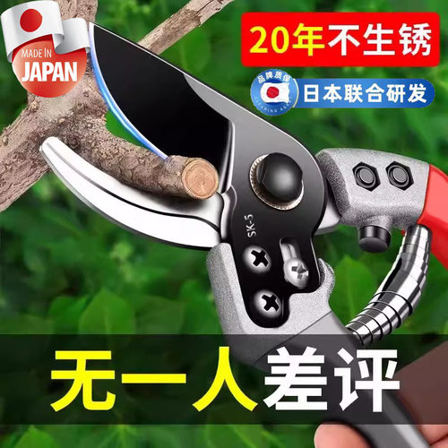 日本原装剪刀修枝剪园艺剪刀sk5修花修树枝专用剪刀果树粗枝剪子