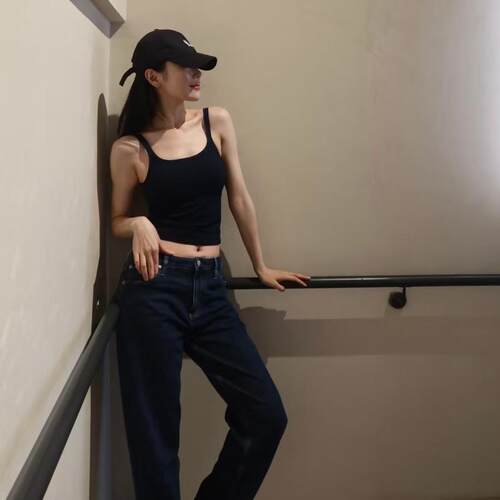 加拿大短款吊带美背运动瑜伽背心