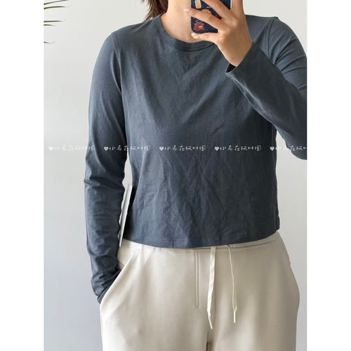【直邮c】lululemon Classic-Fit Cotton-Blend T 女士运动休闲T