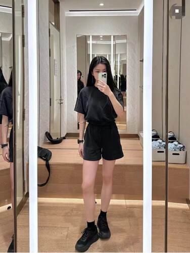 lululemon代购 Softstreme Gathered 宽松休闲短款短袖