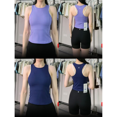 lululemon代购Nulux Raceback Cropped Run Tank短款跑步运动背心