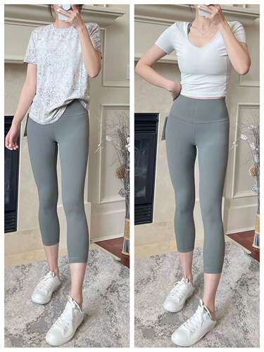 lululemon代购 Align Crop 21经典高腰裸感亲肤打底七分瑜伽裤