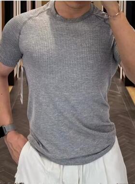 lululemon代购 Metal Vent Tech T男士瑜伽运动休闲速干短袖T恤
