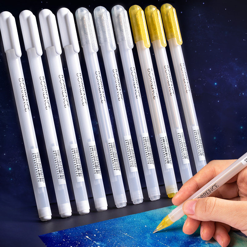 柏伦斯高光笔手帐绘画白色描边记号笔素描美术提亮漫画水彩勾线笔,文具电教/文化用品/商务用品,记号笔,淘宝优惠券,粉丝福利购,淘宝优惠卷