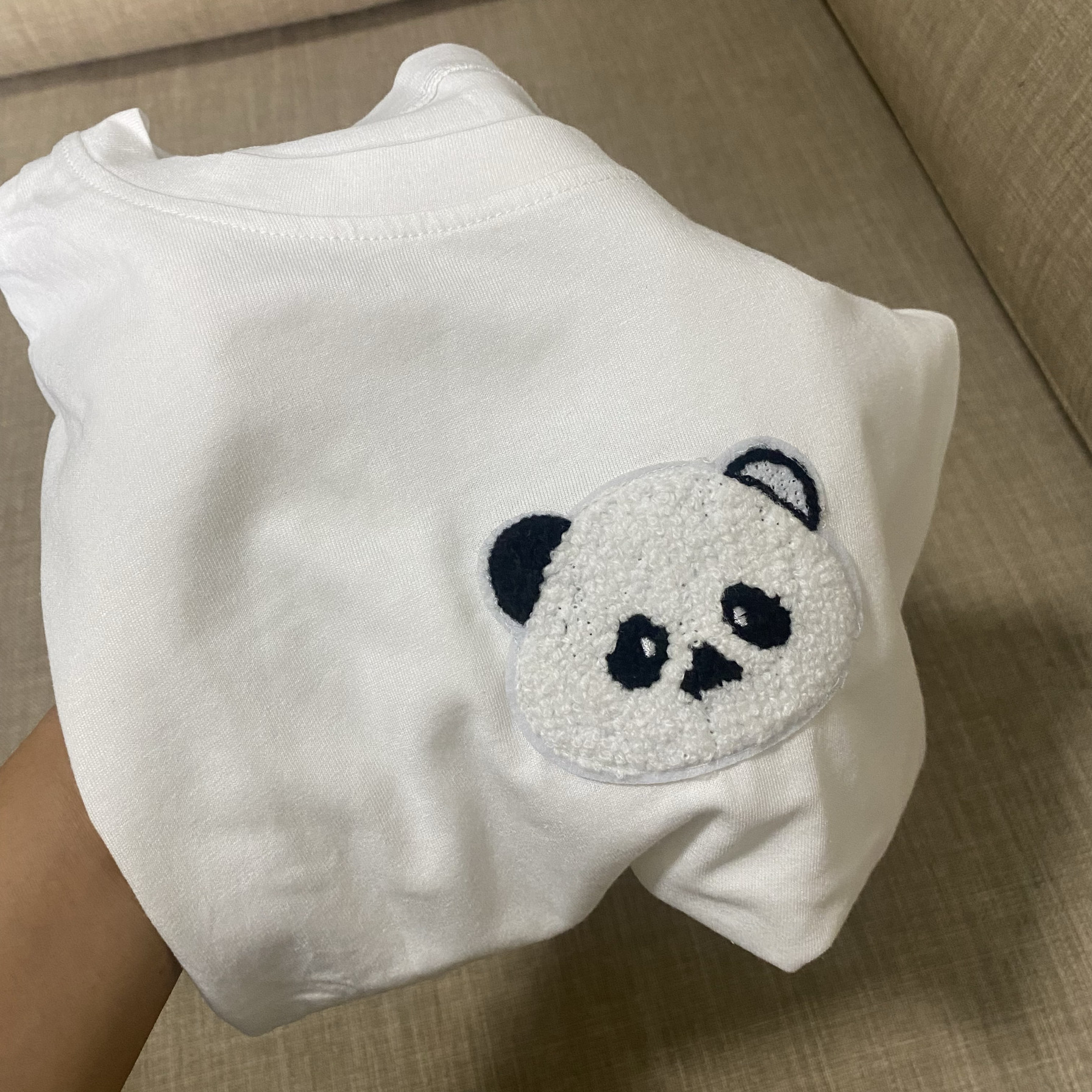 儿童夏款短袖上衣男女童短袖纯棉宝宝卡通熊猫印花彩色T恤