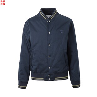 异族日本代购 法国MAISON KITSUNE 2024春男士棒球领充棉夹克外套