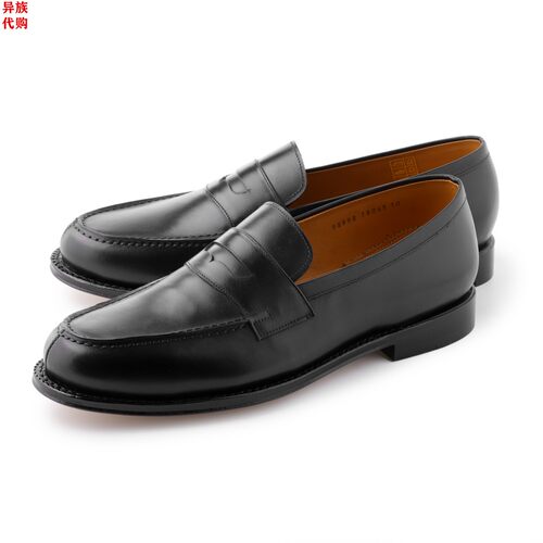 异族日本代购 日本 Jalan Sriwijaya 2023冬男牛皮商务皮鞋乐福鞋