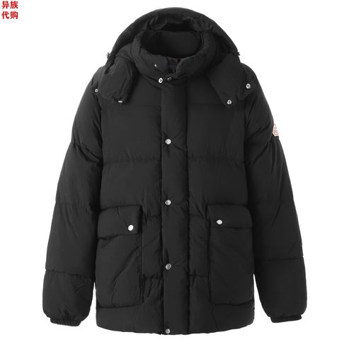 异族日本代购 法国 PYRENEX 2025冬男士尼龙防寒单排扣连帽羽绒服