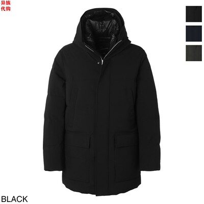 异族日本代购 意大利 MONTECORE 2025秋男保暖舒适连帽拉链羽绒服