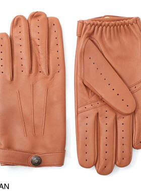 异族日本代购 英国 DENTS 2025冬男士全手工防寒保暖分指羊皮手套