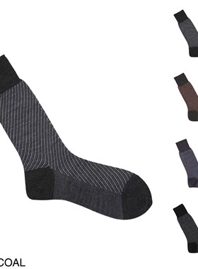 异族日本代购  日本HALISON /哈里森 2026春男全羊毛针织中筒袜子