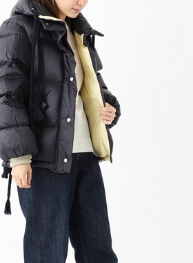 异族日本代购 MONCLER 2022冬女士脱卸帽防寒鹅绒羽绒服 SYDOW