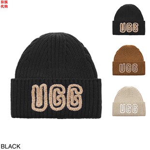 异族日本代购 UGG AUSTRALIA 2025冬女保暖混纺针织帽毛线帽子