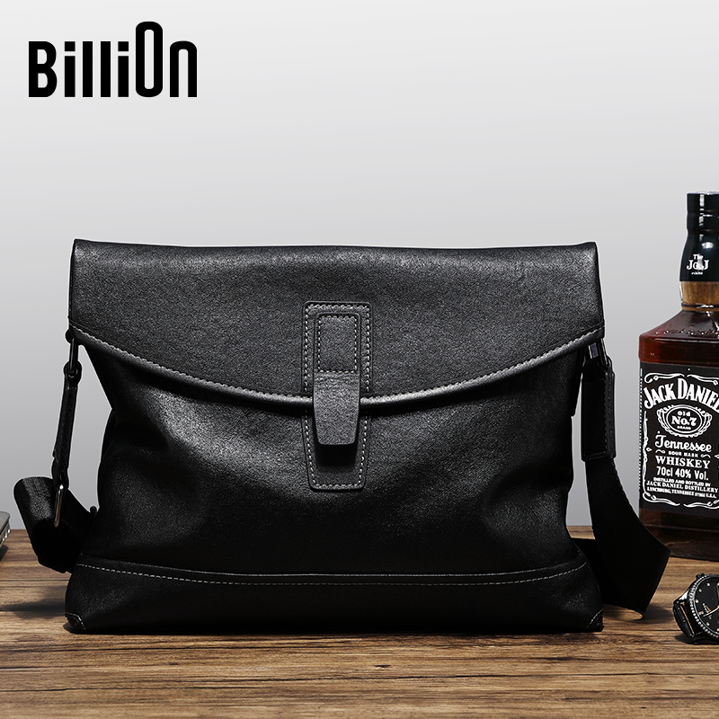 冷兽单肩包男真皮男士包包牛皮潮流韩版休闲商务斜挎背包男包男款