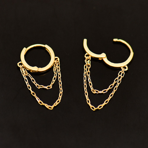 杭城时尚韩国14k10k金耳环女