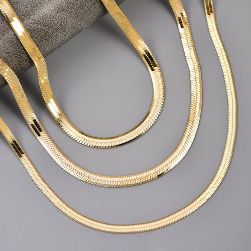 流行14k黄金项链女轻奢新款闪亮