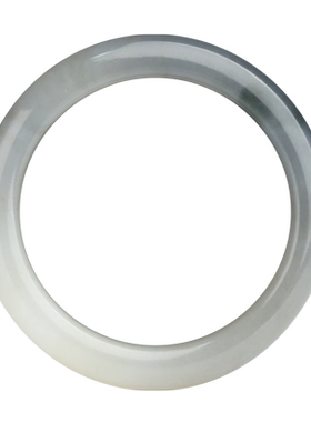 玉友和田玉冰烟紫渐变三色手镯