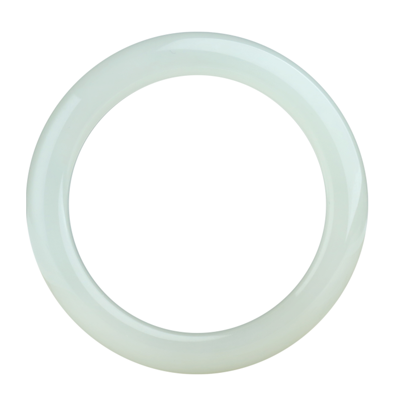 玉友和田玉羊脂玉手镯内径约56mm