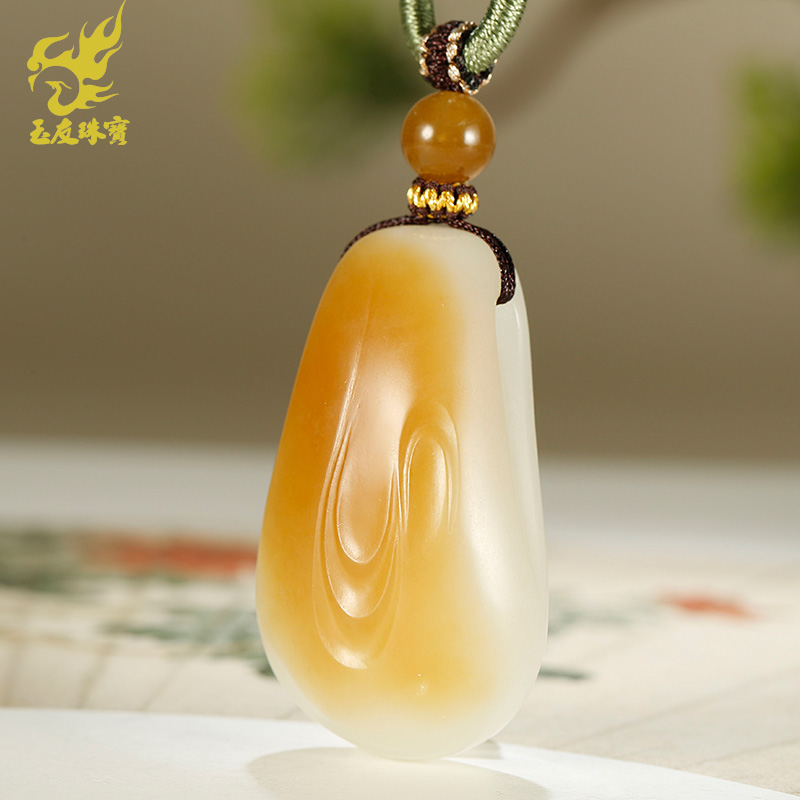 和田玉本玉菩提吊坠男女款