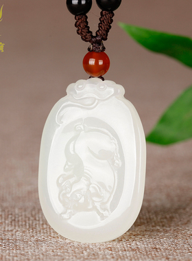 玉友和田玉十二生肖吊坠男女款玉石鼠牛龙蛇马虎兔羊猴鸡狗猪挂件