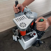 木工封边机家装 双面涂胶便携手动家用小型曲线贴边自动断带 手提式