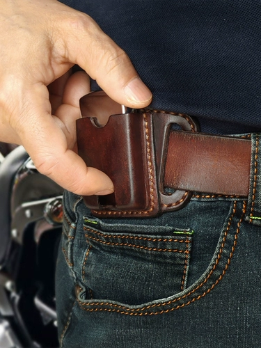 Зажигалка ручной работы, защитный чехол, ремень, из натуральной кожи, простой и элегантный дизайн