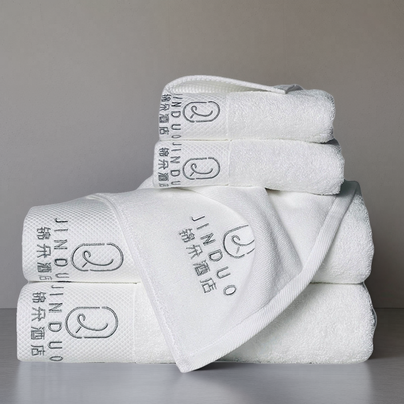 酒店宾馆美容院白色纯棉毛巾