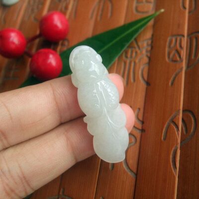 天然缅甸翡翠年年有余小金鱼吊坠