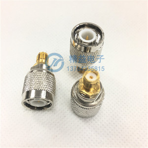 全铜射频转接头RF转换头 SMA-K/TNC-J TNC公头转SMA母头转接头