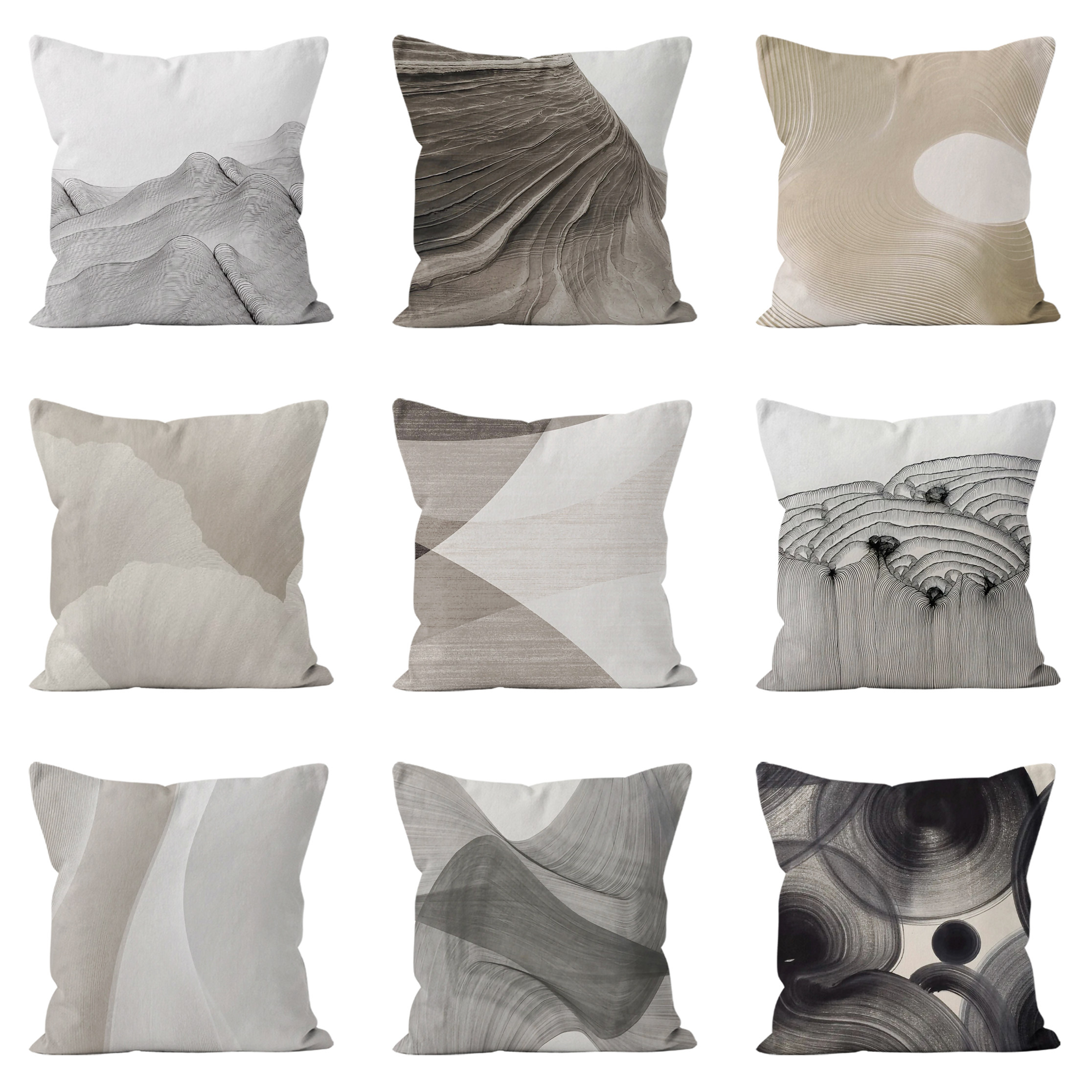 现代轻奢感抱枕套沙发绒面抱枕客厅沙发装饰卧室汽车桌椅靠垫